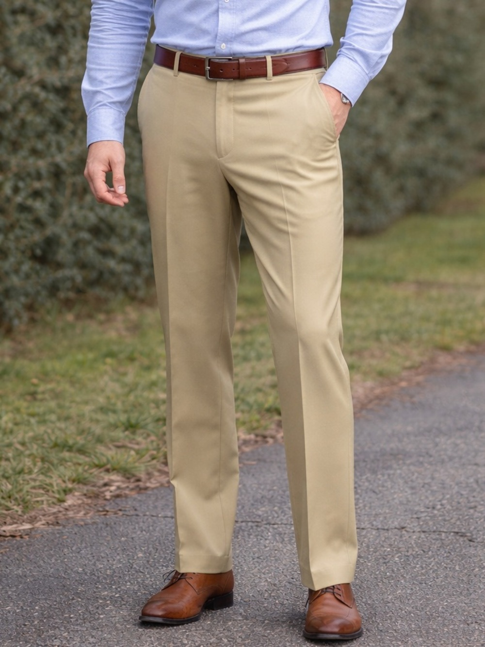 Kenneth Cole Reaction Men’s Khaki Dress Pants 33x30